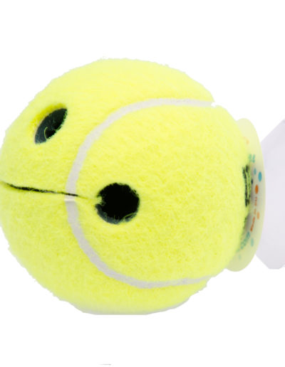 Tennis Geschenk Seitenansicht Happy Tennisball